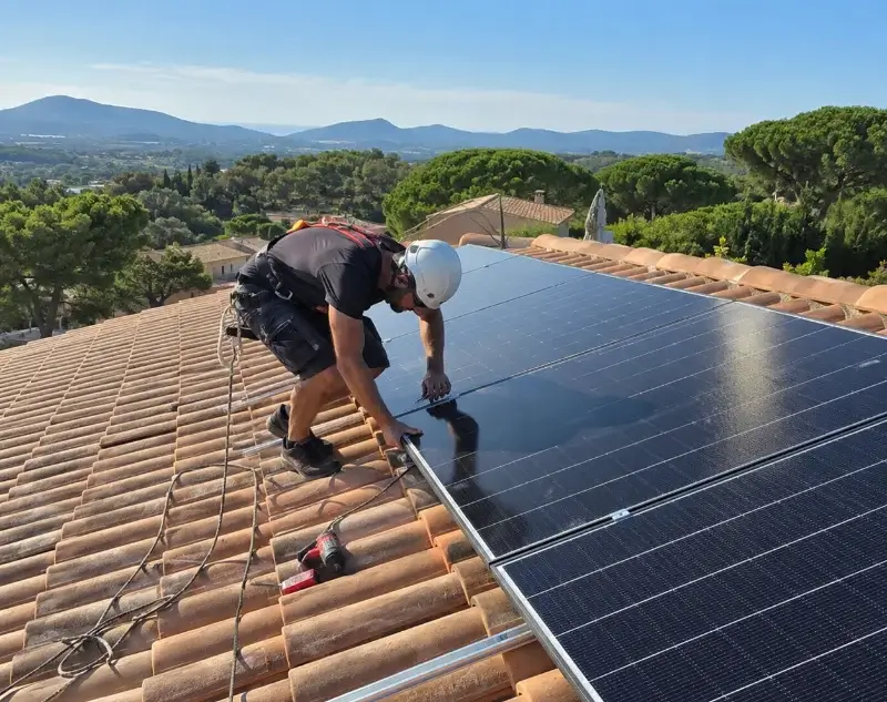 Installateur panneaux solaires Pouzilhac — pose photovoltaïque sur toiture